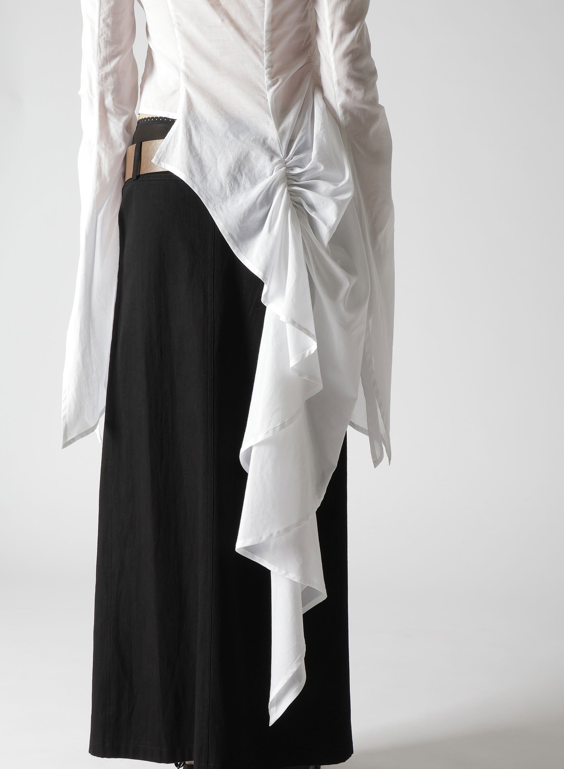 Elegant Cotton Lawn ASM Swallowtail Gather Detail Blouse - Perfect for Office Wear & Casual Outings