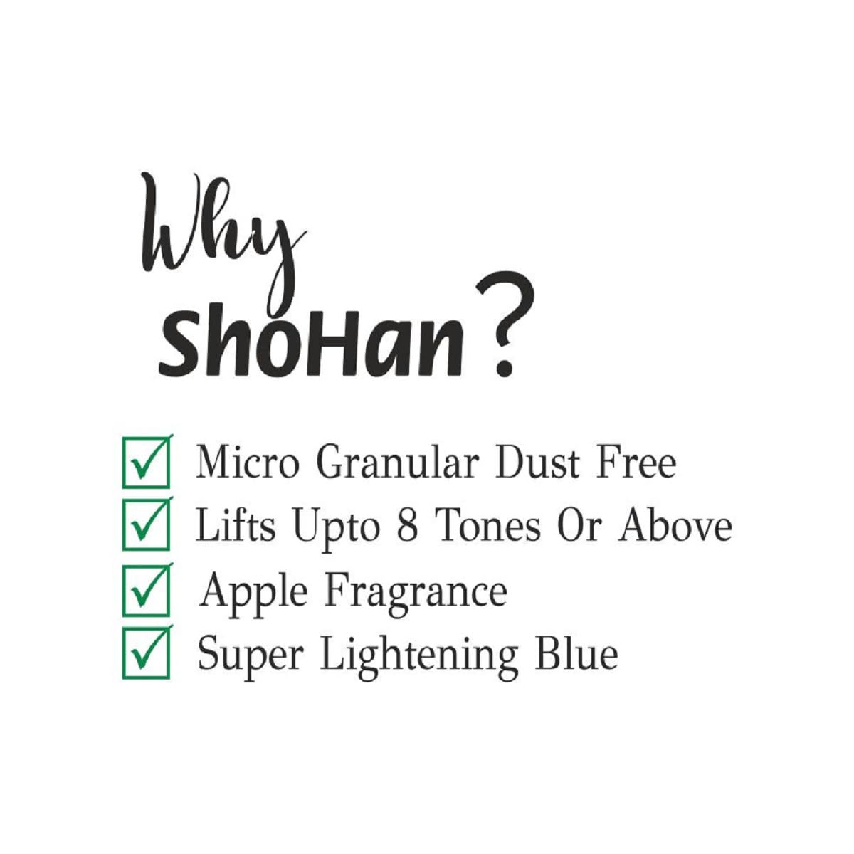 Shohan Apple Scented Dust-Free Bleaching Powder for Hair - Lightens & Brightens Blonde Highlights for Men & Women (3 Pack) | At-Home Hair Lightening & Salon-Quality Results