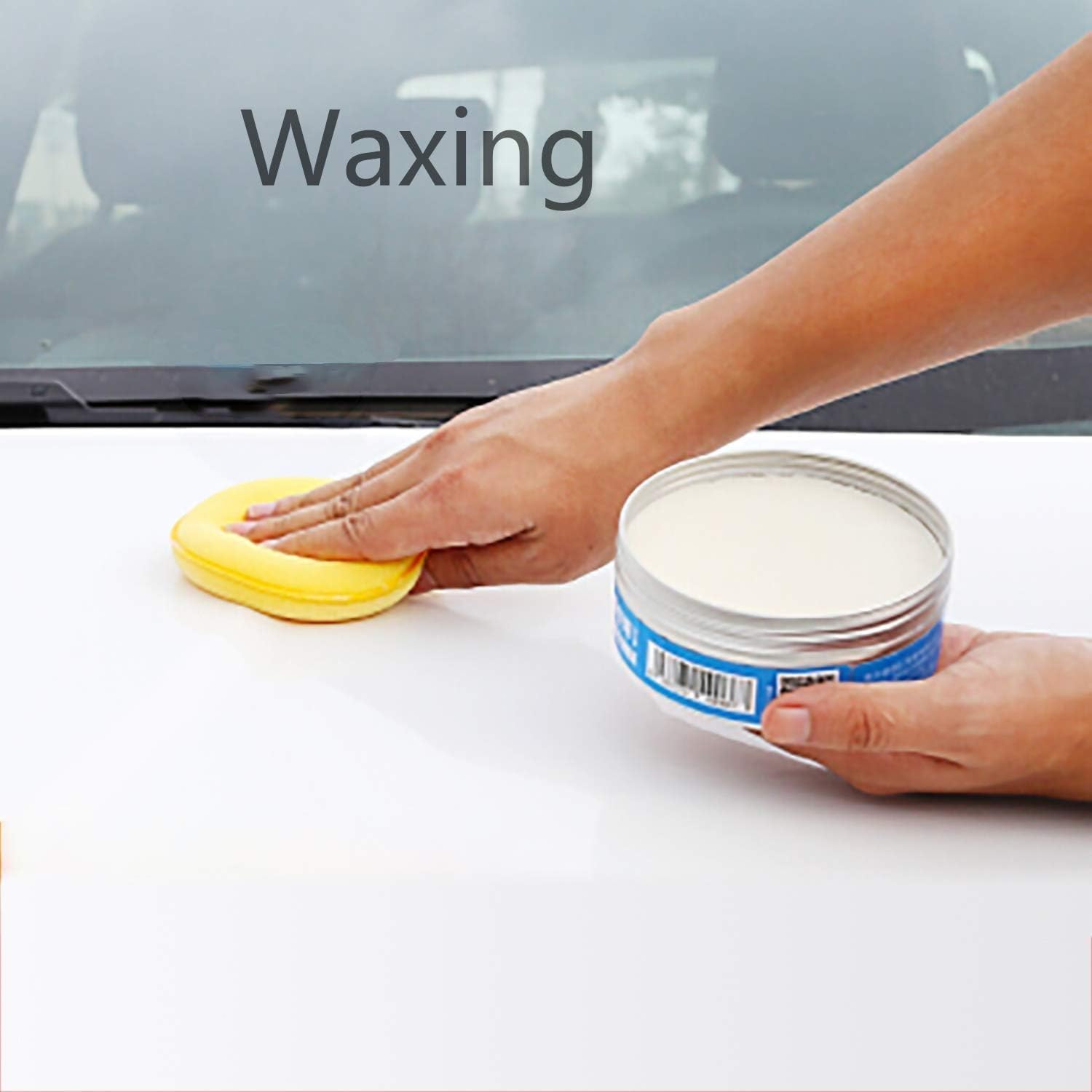 Premium Microfiber Car Wax Applicator Pads Set - 13-Piece Round & Rectangular Sponge Polishing Pads with Handles for Auto Detailing - Perfect for Car Waxing, Polishing & Detailing - Ideal for DIY Car Care & Professional Auto Detailing Services