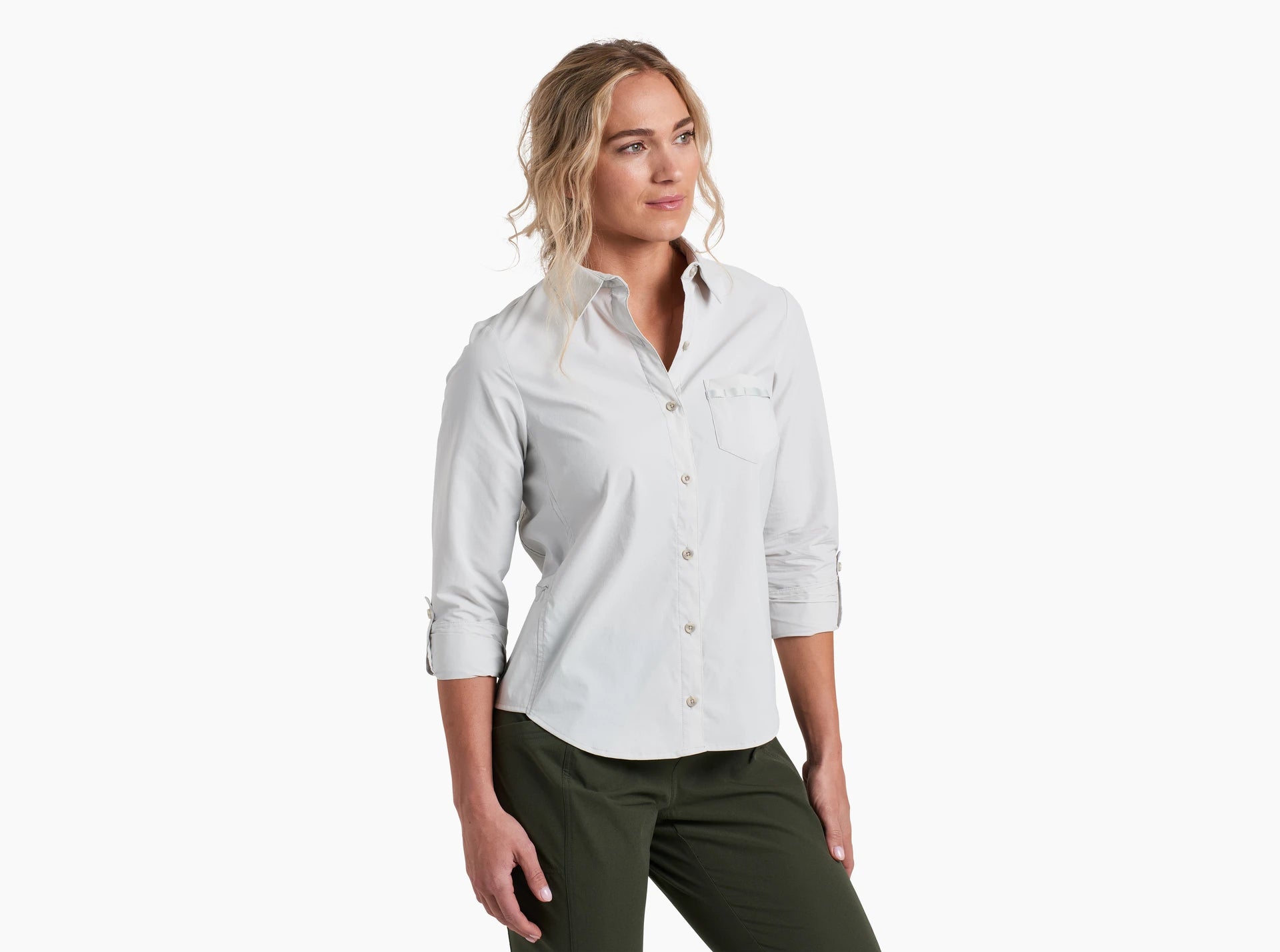 Kuhl Wander LS Women's Long Sleeve Hiking Shirt - Moisture Wicking & UPF Sun Protection for Outdoor Adventures