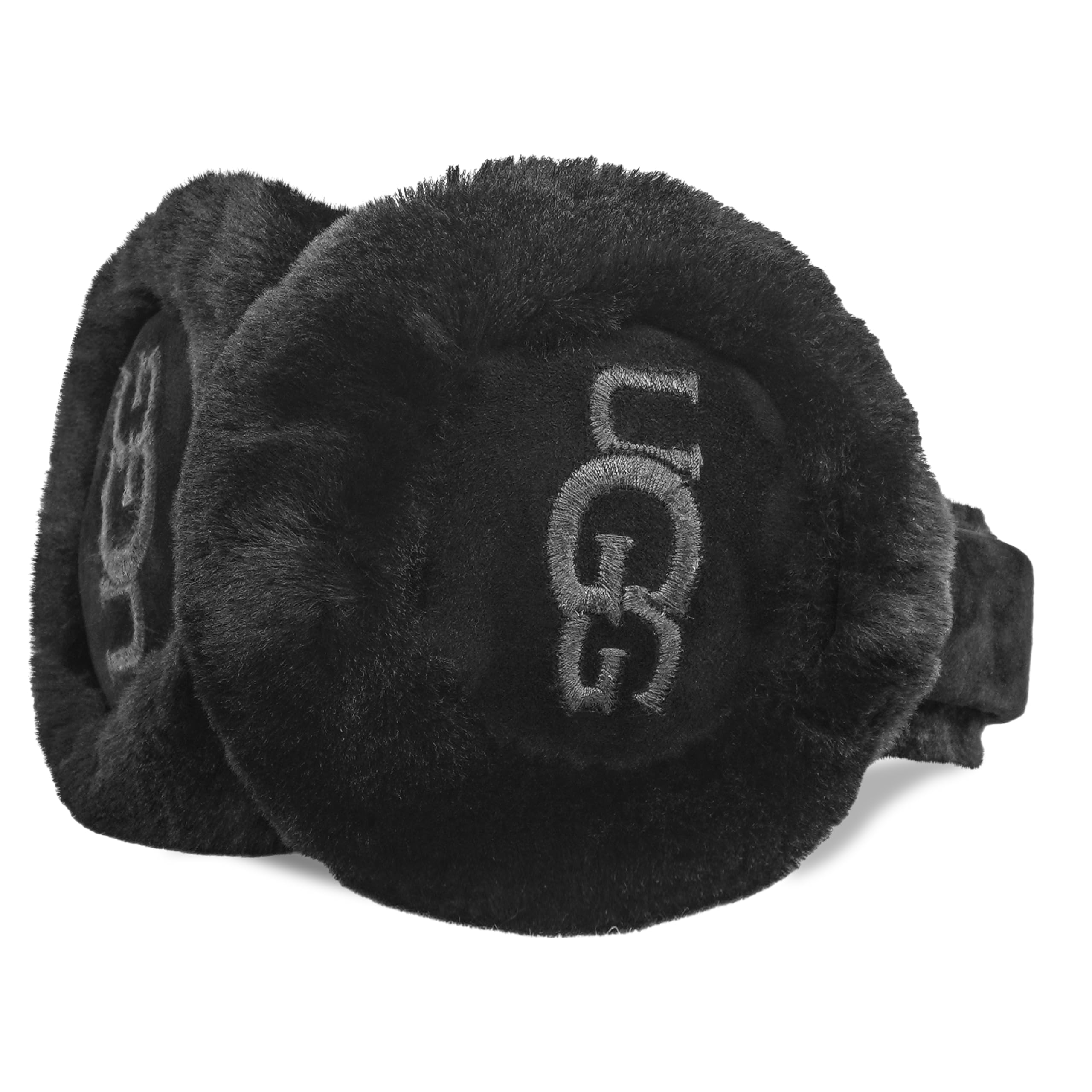 UGG Women's Water Resistant Sheepskin Earmuffs with Embroidered Logo - Winter Warm Fleece Ear Warmers for Cold Weather & Outdoor Activities