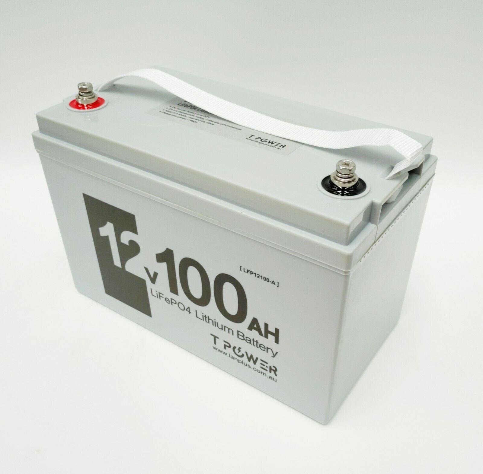 Lanplus 12V 100Ah LiFePO4 Lithium Deep Cycle Battery - Solar Power, RV, Marine, Off-Grid Applications - Perfect for Solar Systems, 4WD Caravans & Camping Adventures