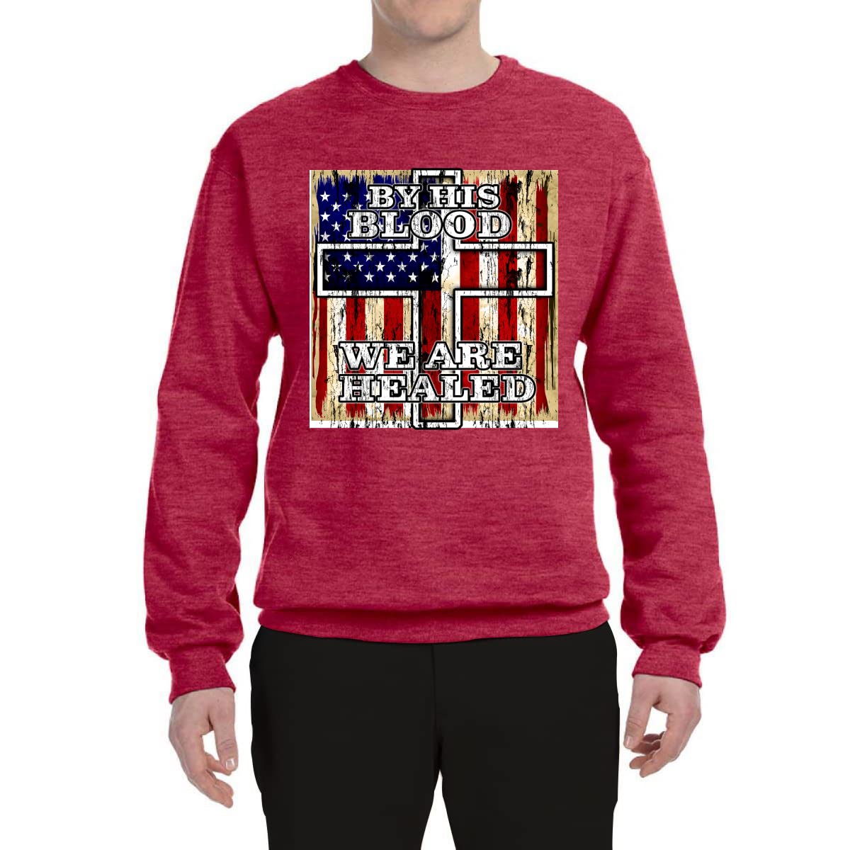 Wild Bobby Christian Graphic Sweatshirt - Inspirational Unisex Crewneck for Faith & Worship