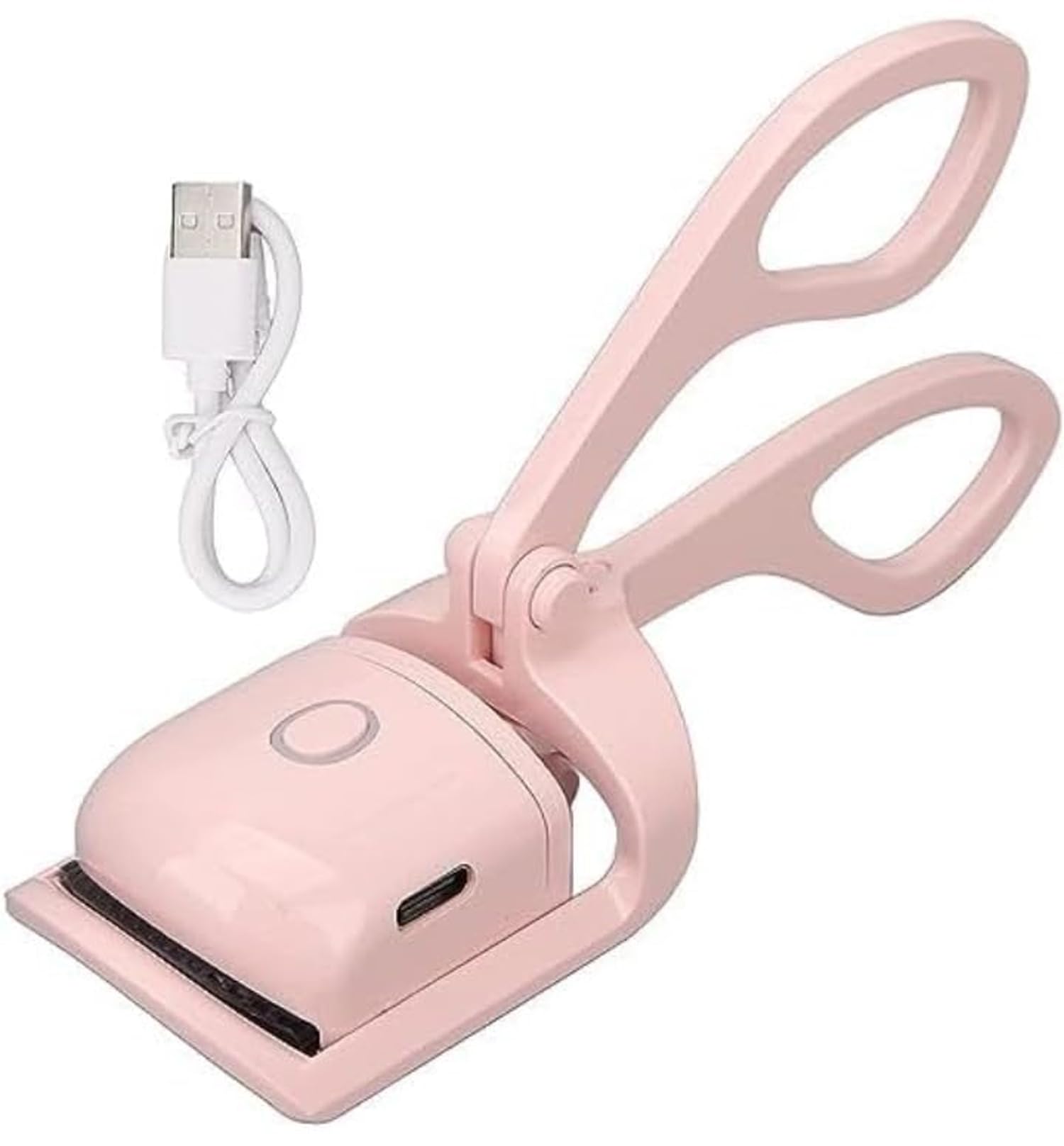 USB Rechargeable Electric Eyelash Curler with Smart Display - Pre-Heating, Long-Lasting Styling, Anti-Scalding Design - Perfect for Travel, Home & Professional Makeup Use