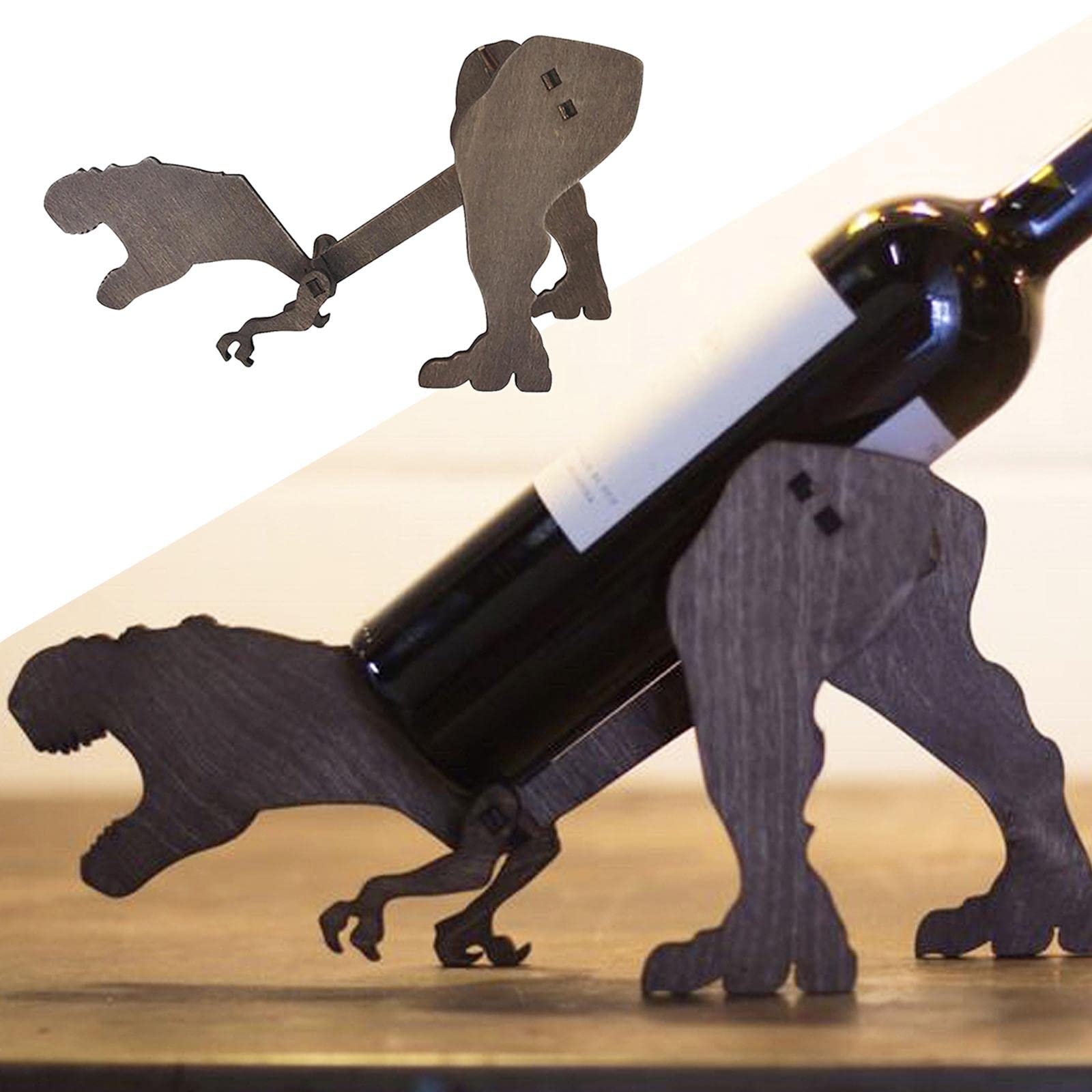 SM SunniMix Creative Wine Bottle Holder Stand - Funny Figurine Tabletop Wine Rack for Home Bar Decor & Wine Display Shelf | Perfect for Kitchen Counter, Dining Table, and Party Decorations