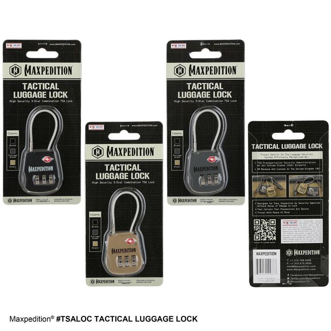 Secure TSA Approved Tactical Luggage Lock Set (2-Pack) - Heavy Duty Travel Combination Locks for Suitcases, Backpacks & Duffel Bags - Perfect for Airports, Hotels & Adventure Travel