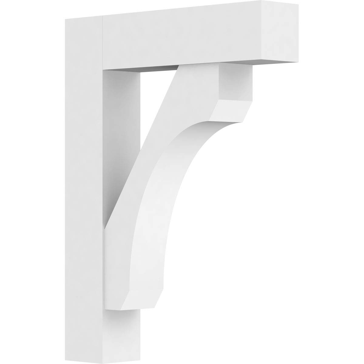 Ekena Millwork BKTP05X24X32LEC05 Standard Legacy Architectural Grade PVC Brackets with Block Ends - 5