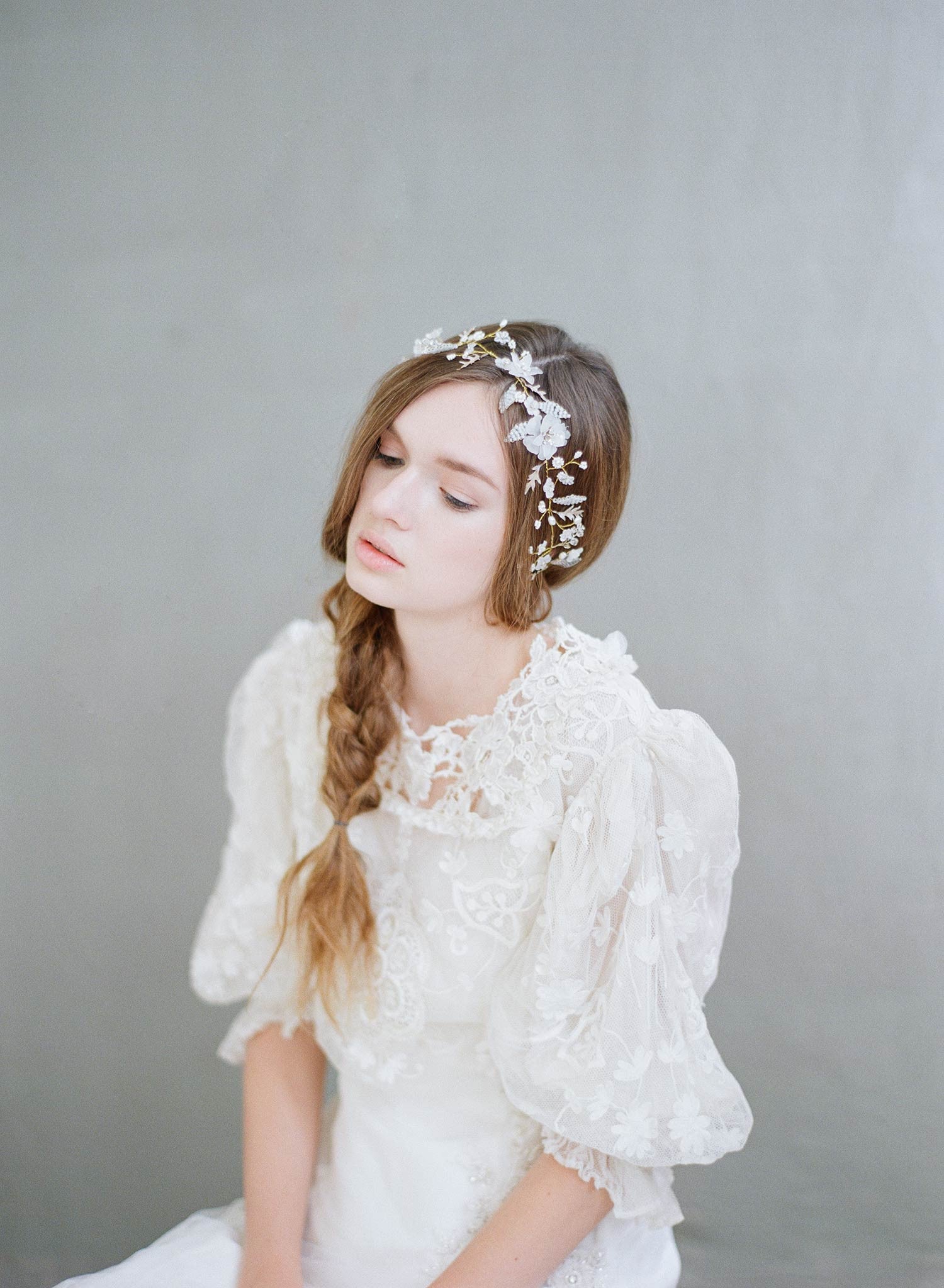 Floral Mist Hair Vine - Style #719 | Elegant Boho Hair Accessory for Weddings, Parties & Special Occasions