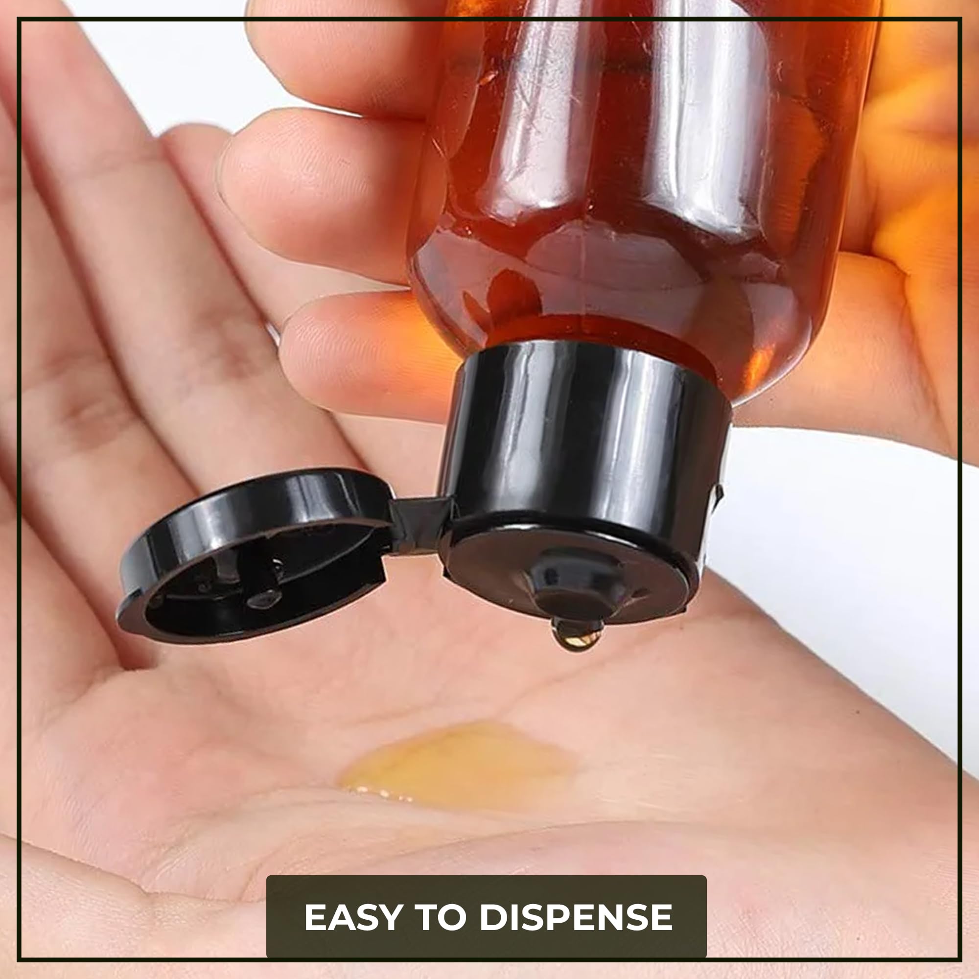 NSB Herbals 50ml Empty Clear Plastic Refillable Travel Bottles - Small Squeeze Cosmetic Containers with Black Flip Cap for Toiletries, Shampoo, Lotion & Cream - Perfect for Travel, Gym & Home Organization (Pack of 3)
