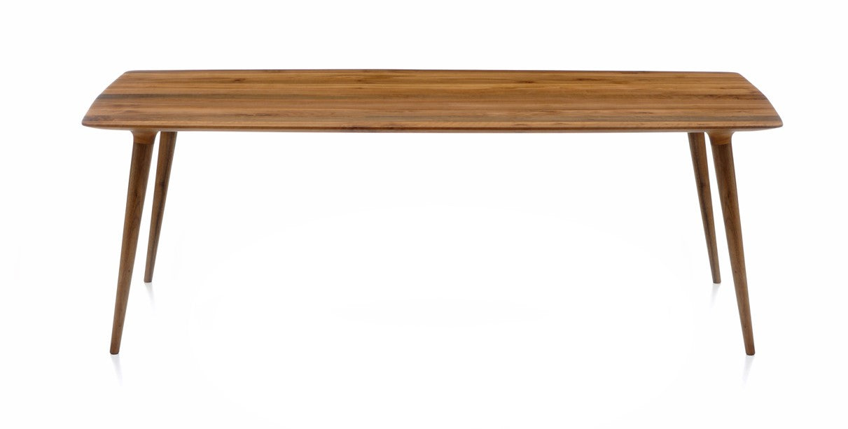 Solid Edge Glued Hardwood Dining Table - Rustic Kitchen Table for Farmhouse & Modern Homes | Perfect for Family Gatherings & Dinner Parties