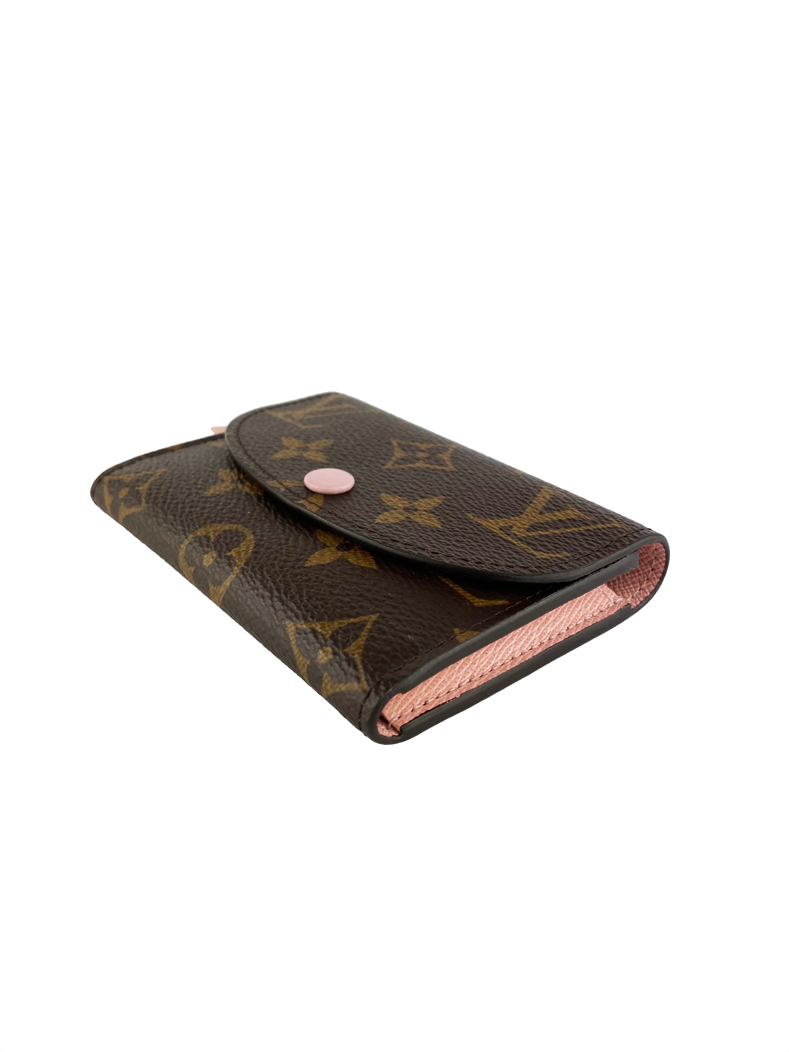 Authentic Louis Vuitton Rosalie Coin Purse & Wallet - Compact Zippered Monogram Canvas Card Holder for Women - Perfect for Everyday Use, Travel & Gift Giving