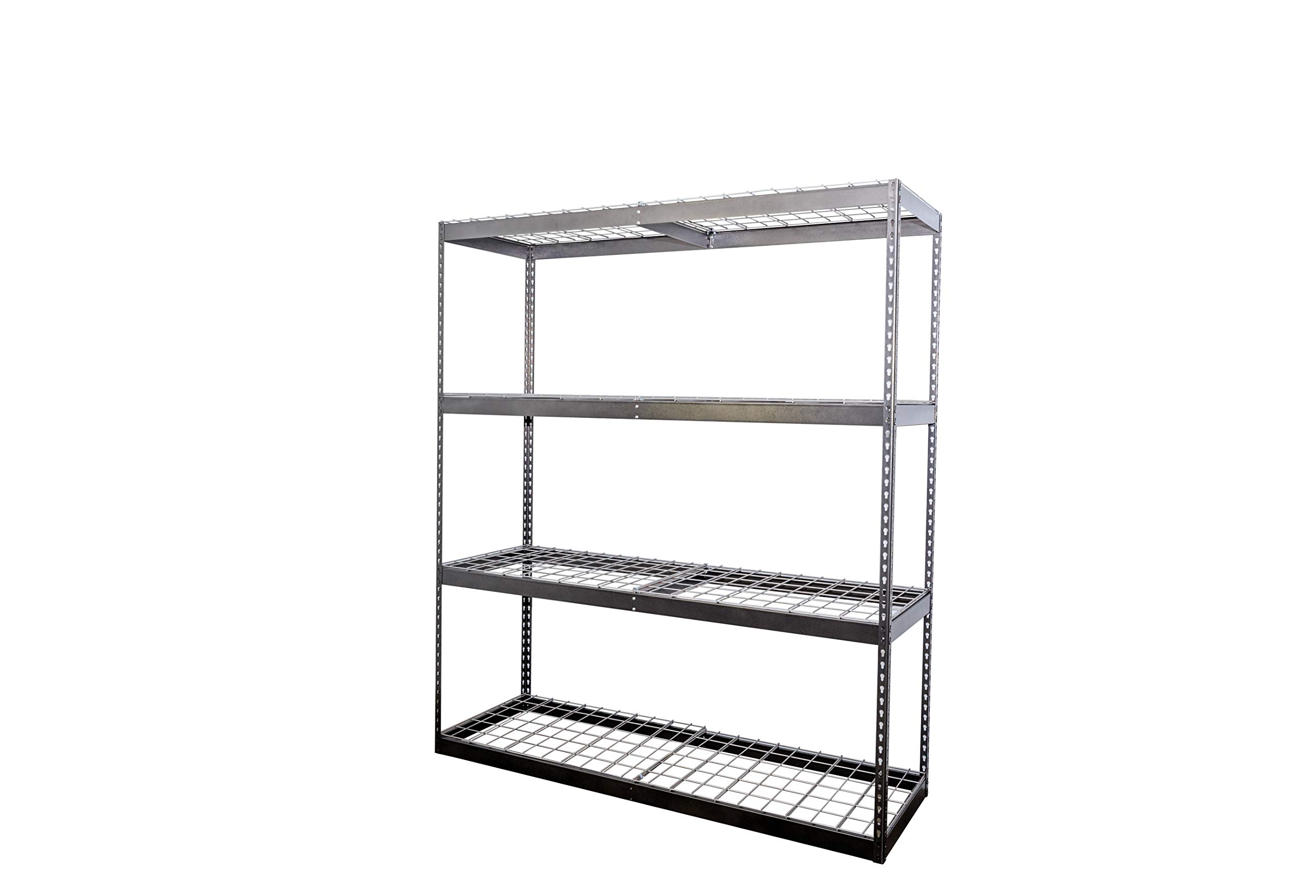 Heavy Duty Garage Shelving Unit - 500 lbs Capacity Per Shelf, All Steel Storage Rack - Easy Assembly Garage Shelves for Home Organization (24