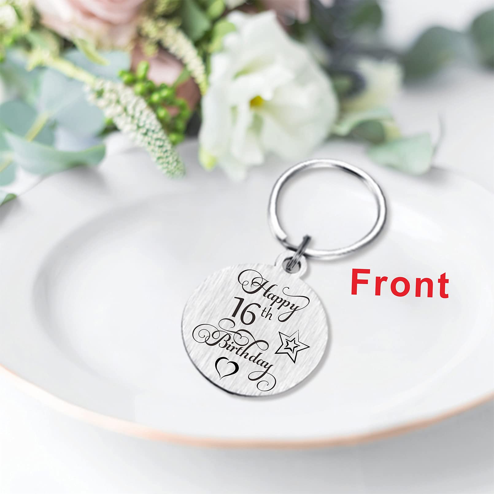 Personalized Double-Sided Engraved Birthday Keychain - Unique Gift for Women, Men, Girls & Boys | Perfect for Birthdays, Anniversaries & Special Occasions