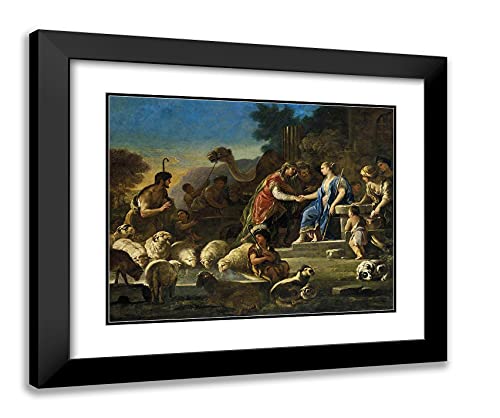 Black Modern Wood Frame with Double Matting