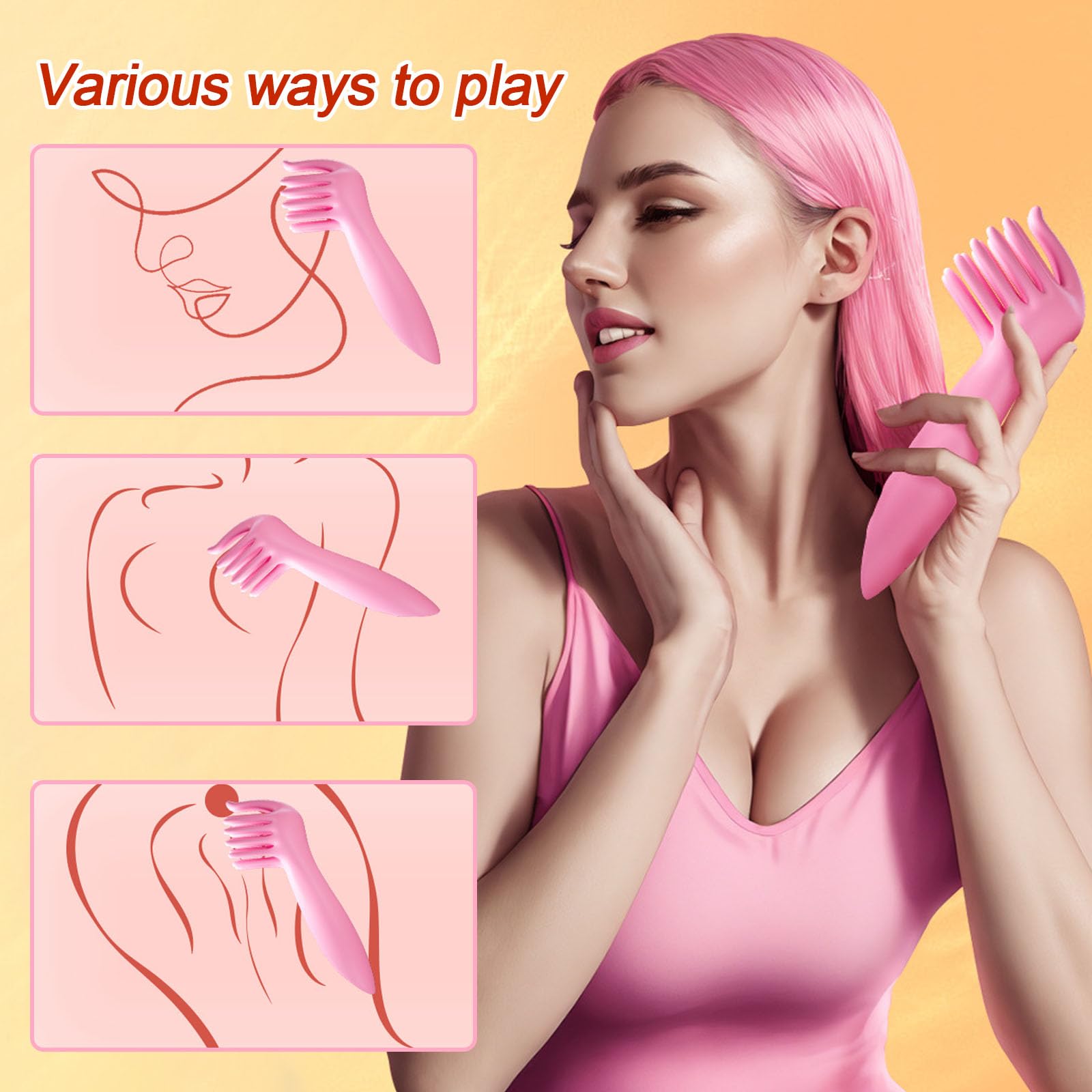 Premium SM Female Electric Vibrator - 21 Powerful Vibration Modes for Women's Pleasure | Rechargeable Adult Sex Toy for Solo Play & Couples Use | Discreet Packaging for Ultimate Privacy
