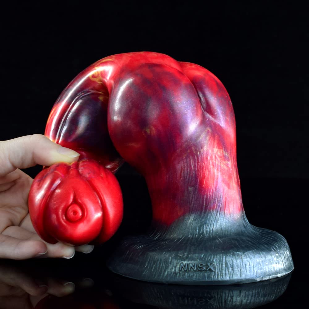 Premium Liquid Silicone Alien/Fido Dildo with Strong Suction Cup - BeHorny Adult Sex Toy for Solo Play & Couples Fantasy | Waterproof, Body-Safe & Easy to Clean for Bedroom, Shower & Travel Use