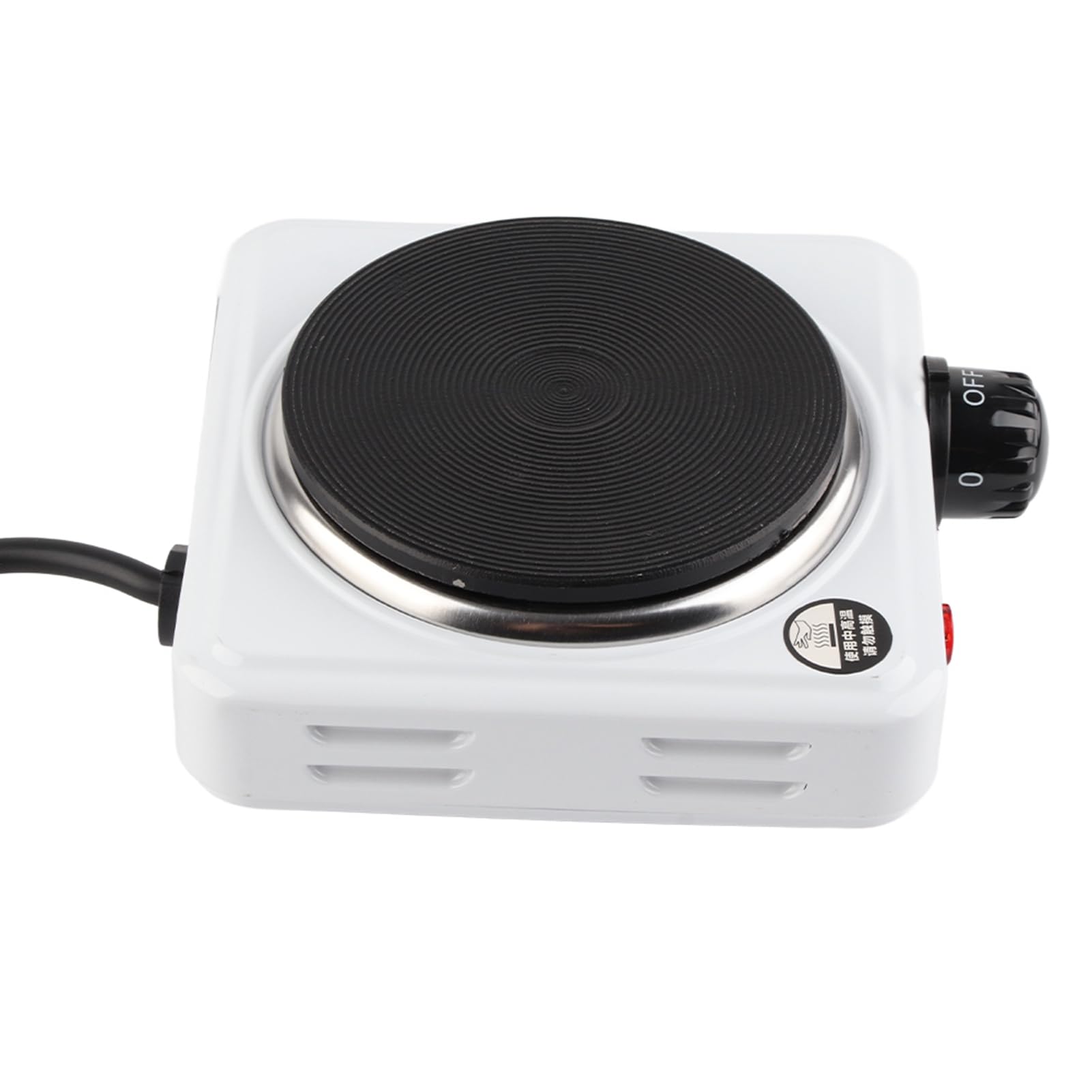 Portable Electric Mini Stove - 110V Single Burner Hot Plate for Cooking, Boiling & Hot Pot | Compact Induction Cooktop with UK Plug | Perfect for Dorms, Camping & Small Kitchens