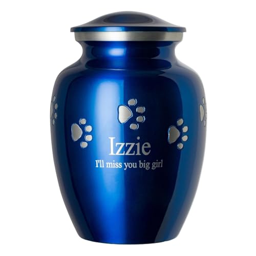 Sapphire Blue, Pewter Horizontal Paws