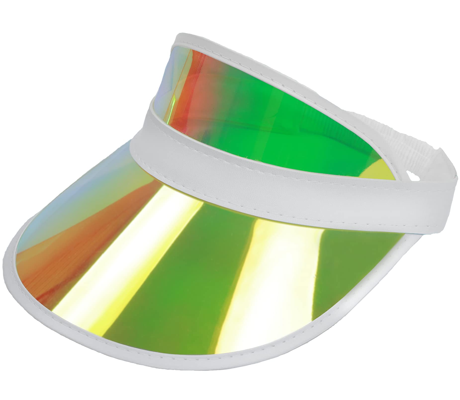 Adjustable Clear Colorful Sun Visor Hat for Women & Men - UV Protection Sport, Beach & Golf Headwear - Lightweight Breathable Outdoor Sun Hat for Running, Hiking, Travel