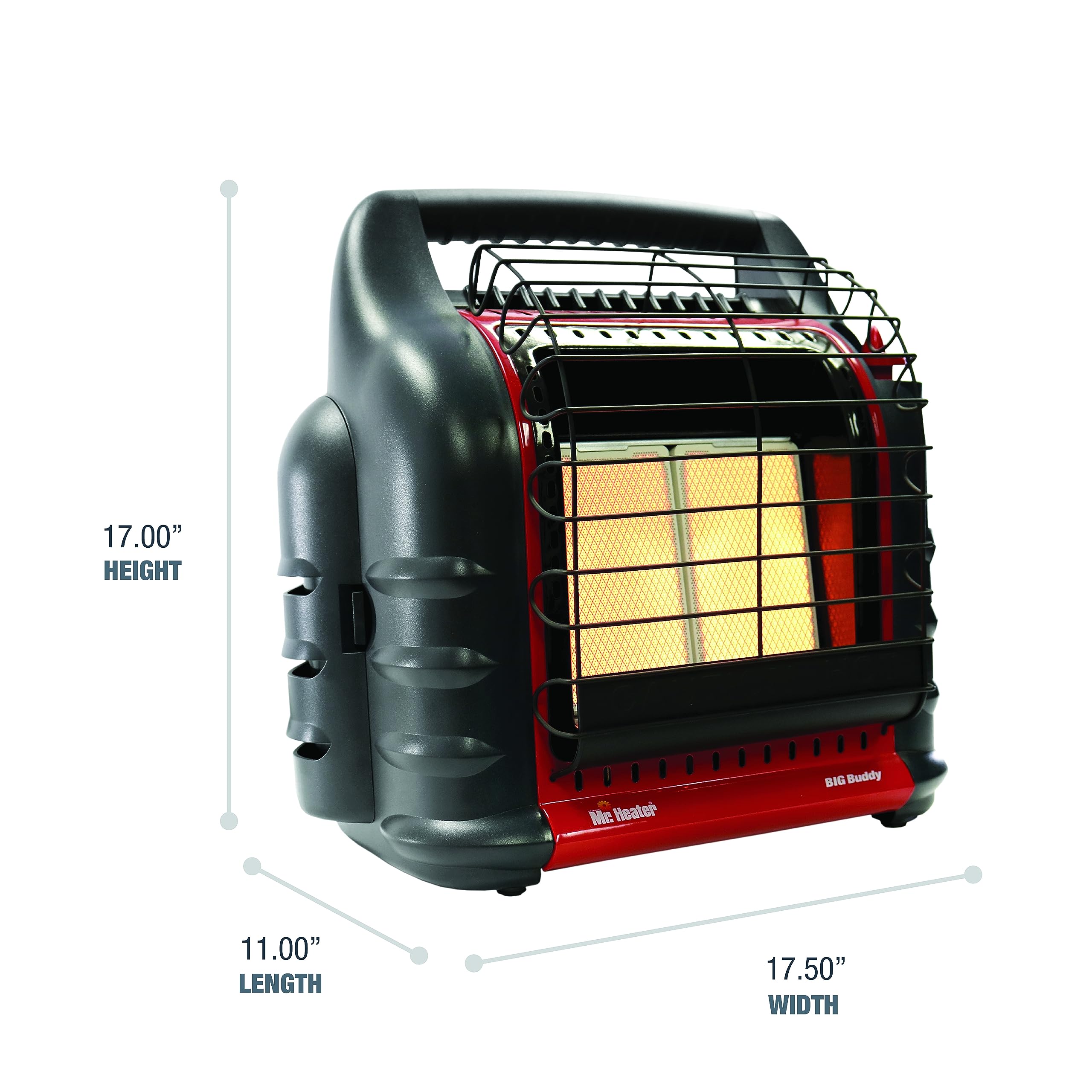 Mr. Heater 18,000 BTU Big Buddy Pro Series Portable Propane Heater - Indoor/Outdoor Use for Camping, Garage, Workshop & Emergency Heating