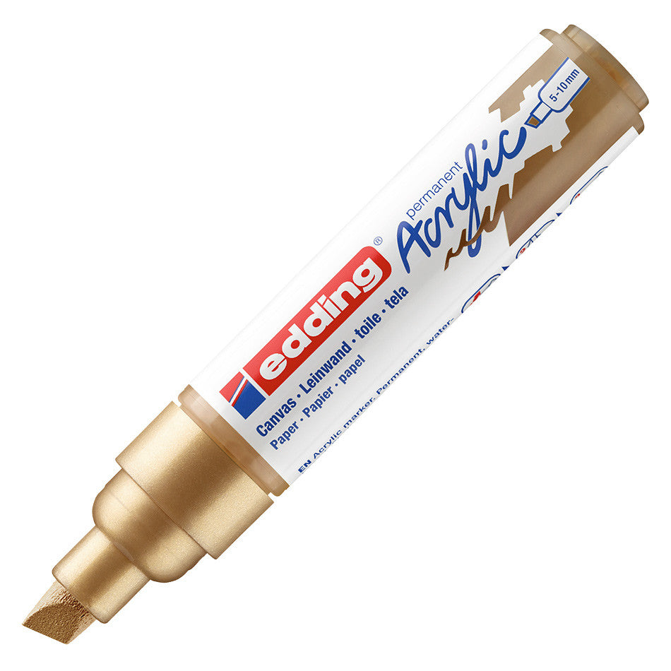 edding 5000 Acrylic Paint Marker - Broad Tip Permanent Marker for Glass, Metal, Plastic, Wood, Ceramics - Ideal for DIY Crafts, Signage, and Industrial Labeling