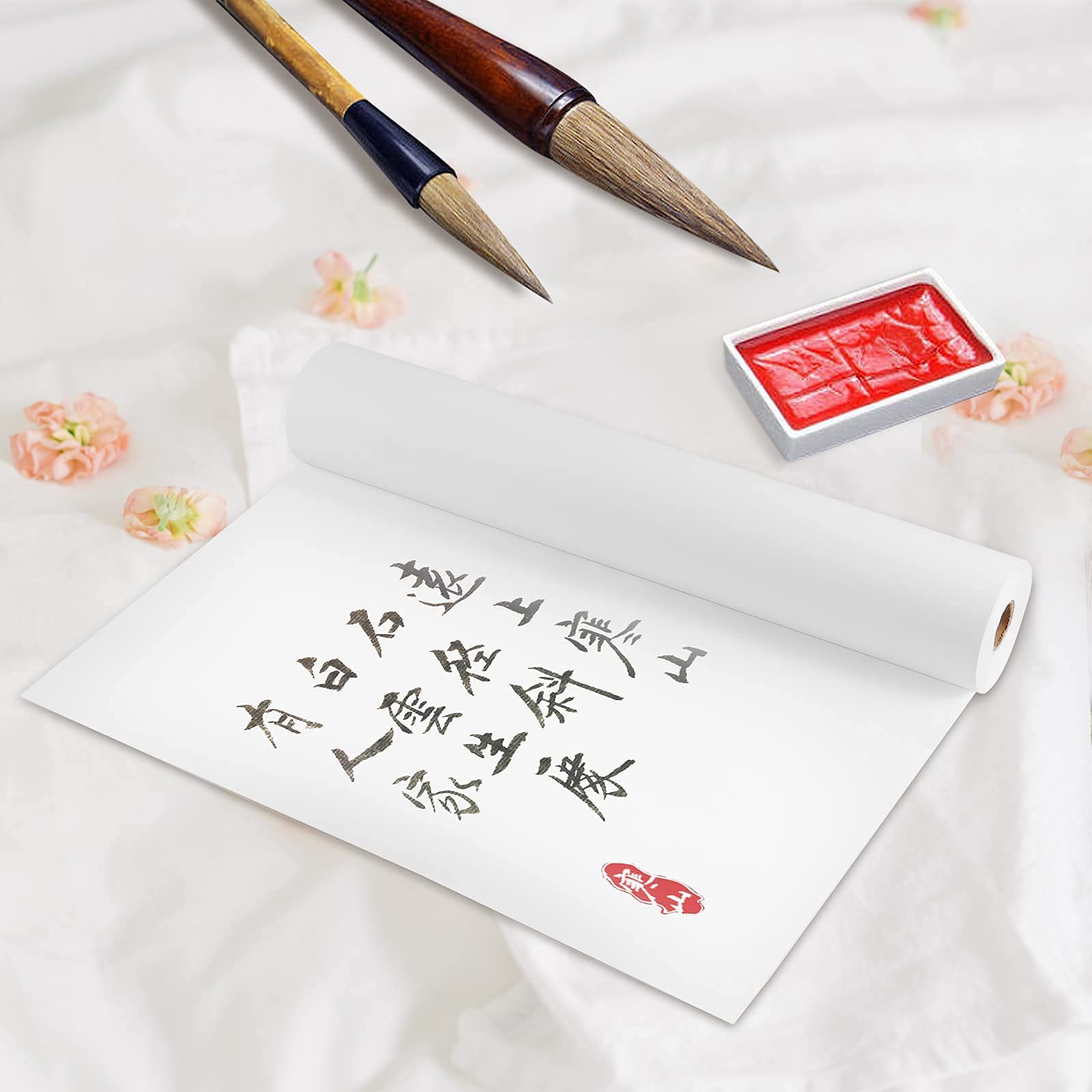 Premium SEUNMUK Chinese Calligraphy Rice Paper Roll - 13.8