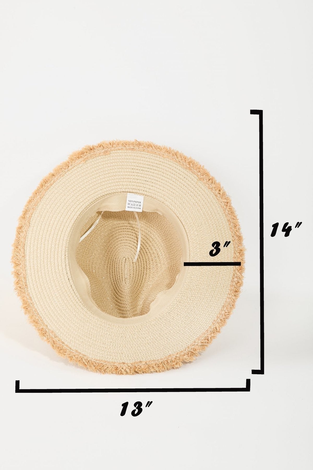 UBH043 Raw Edge Fedora Hat LT Pink for Women - Stylish Summer Sun Hat for Outdoor, Beach, and Casual Wear