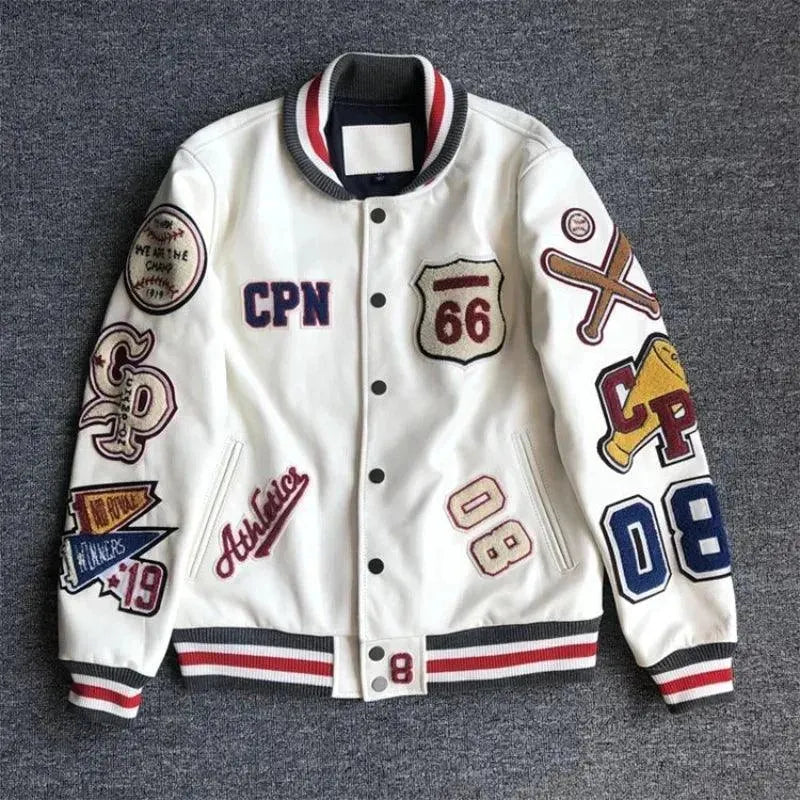 Men's Y2K Retro Varsity Jacket - Vintage 90s Baseball Jacket for Men | Streetwear Fashion | Perfect for Casual Outfits, College Campuses & Hip Hop Style