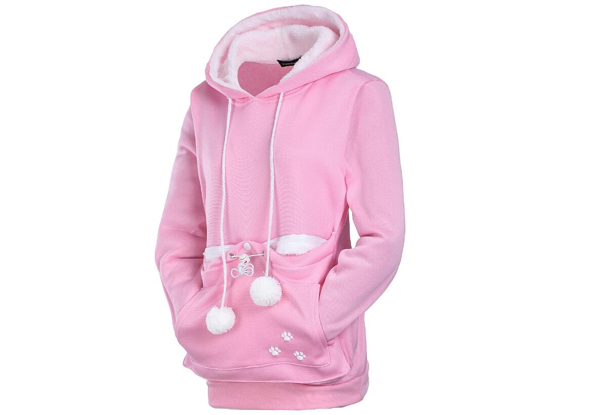 Stylish Cat Print Women's Hoodies - Cozy Pullover Sweatshirt for Casual Wear & Lounge Outfits