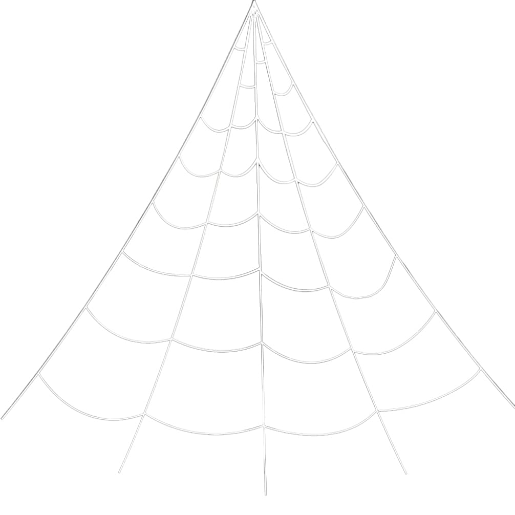 DOITOOL Halloween Spider Web Decorations - 5x4.8M White Triangle Spider Webs for Indoor & Outdoor Halloween Party Decor, Haunted House, Yard, Lawn, and Costume Props - Perfect for Halloween Parties, Trick-or-Treat Decor, and Spooky Home Decorations