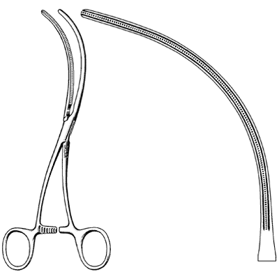 DeBakey Aortic Exclusion Clamp 7 1/4