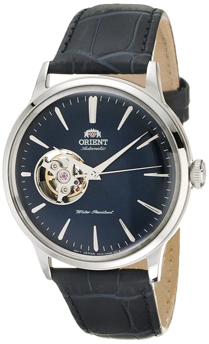 ORIENT Classic Mechanical 'Bambino' Open Heart Convex Dial Midnight Blue Watch RA-AG0005L - Elegant Dress Watch for Men, Perfect for Business, Formal Occasions & Special Events