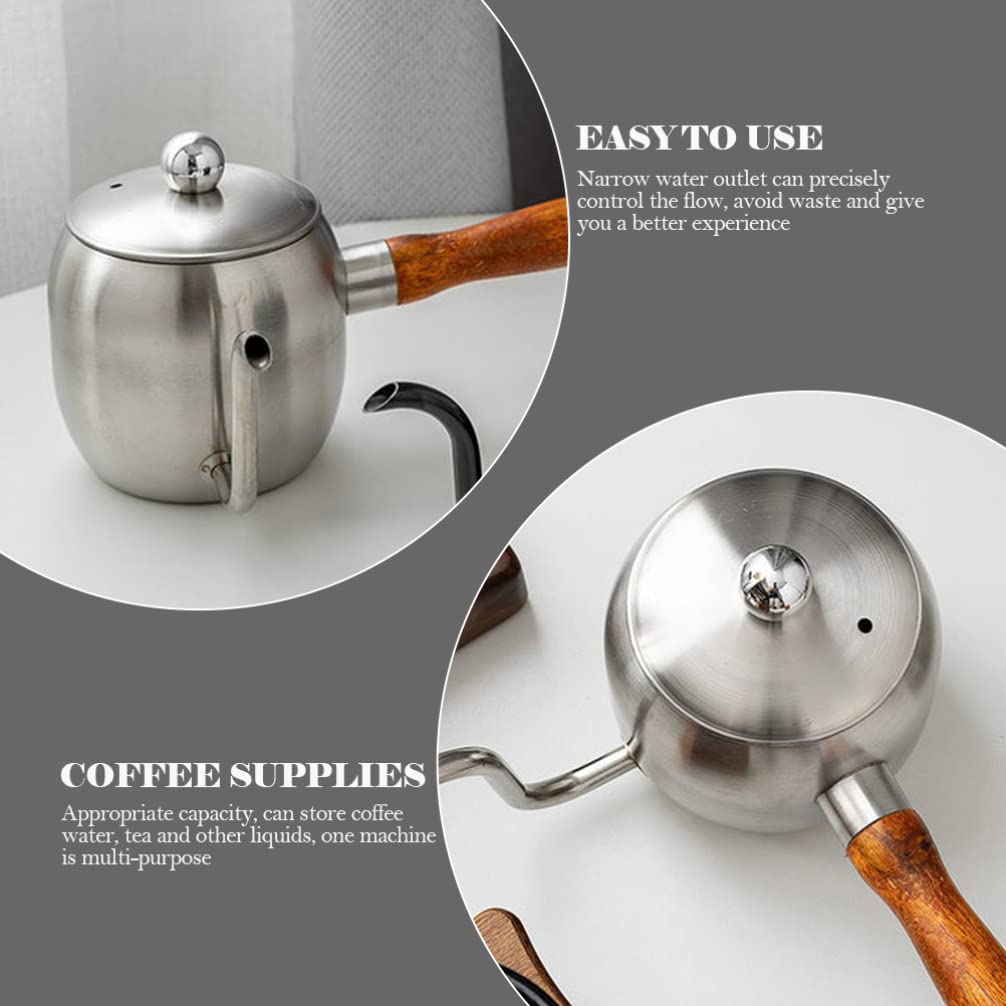 Premium Gooseneck Coffee Kettle - Long Spout Pour Over Coffee Maker for Precision Brewing, Handcrafted Tea Kettle with Ergonomic Handle, Ideal for Home Baristas & Specialty Coffee Lovers - Perfect for Pour Over, Chemex, V60, and French Press Brewing Methods