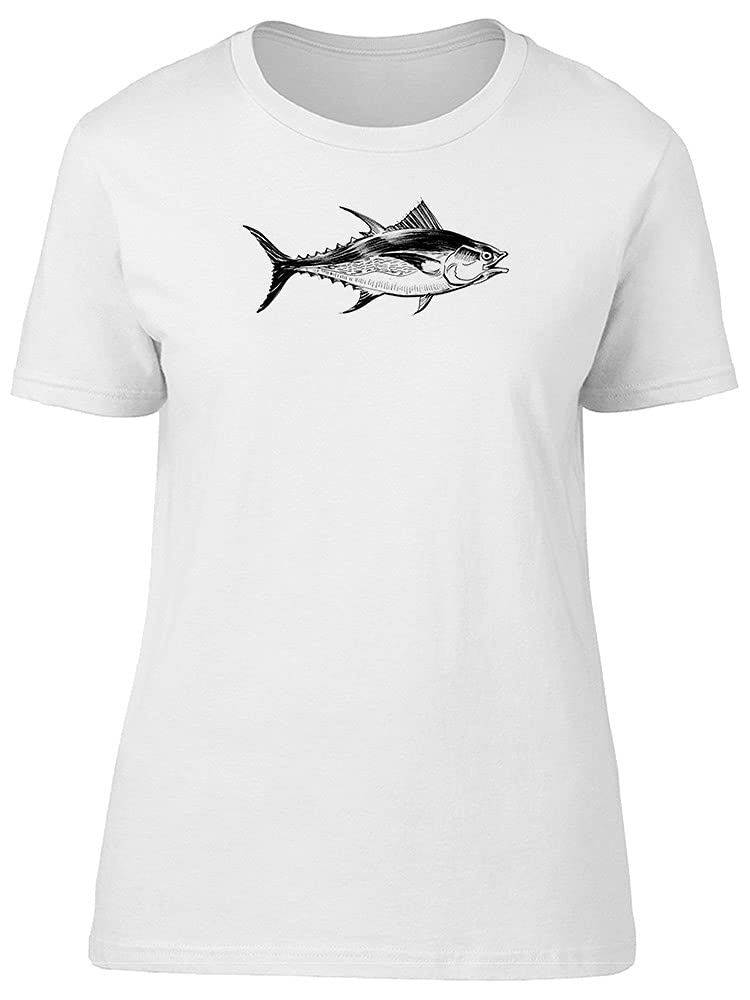 Men's Tuna Fish Animal Sketch Graphic T-Shirt - Casual Wear for Fishing Enthusiasts & Marine Life Lovers