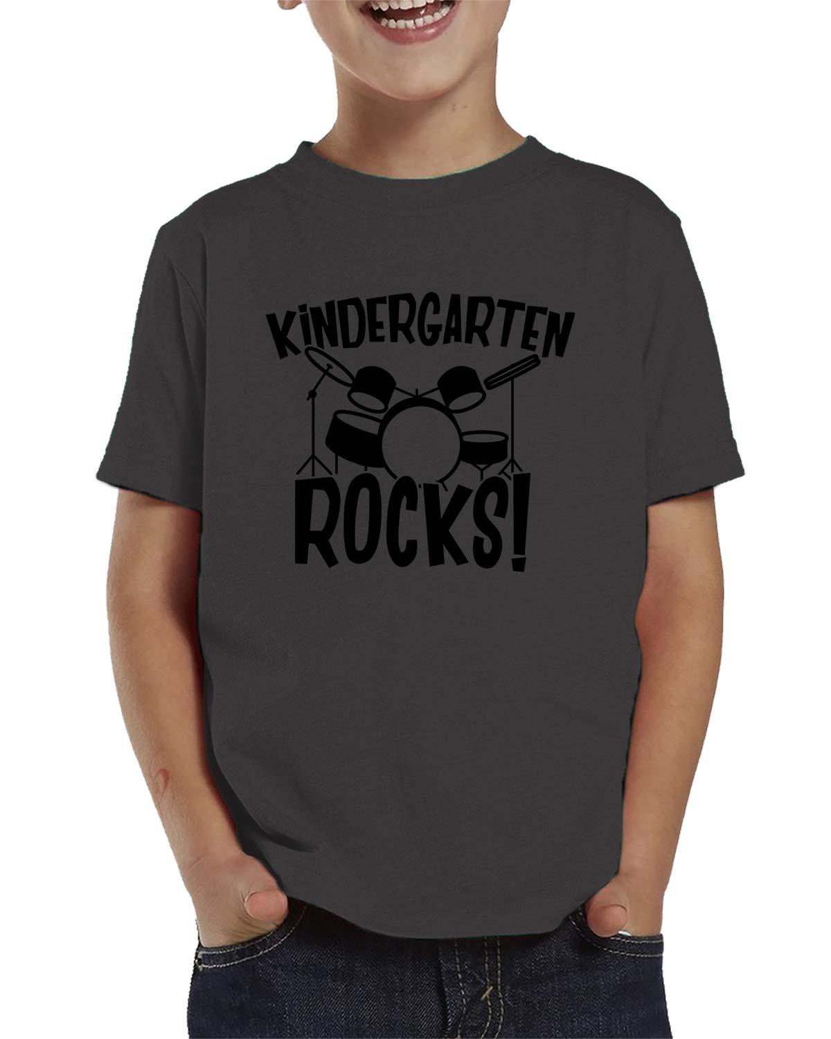 SpiritForged Apparel Kindergarten Rocks Toddler T-Shirt - Cute Back to School Outfit for Boys & Girls - First Day of School, Classroom Activities & Playdates