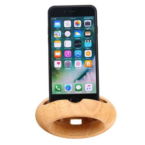 Bakeey Wooden Phone Stand with Sound Amplifier - Cable Organizer & Charging Station for Xiaomi - Perfect for Office Desk, Home, and Gift Giving