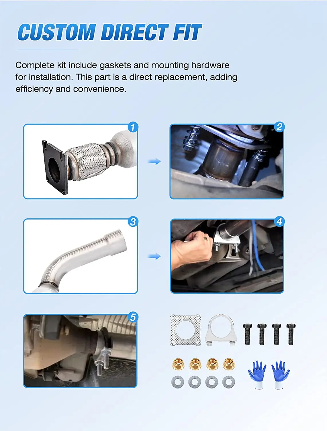 2008-2010 Dodge Grand Caravan & Chrysler Town & Country 3.3L 3.8L Catalytic Converter Replacement - Direct Fit Exhaust System Part for Improved Engine Performance & Emissions Compliance
