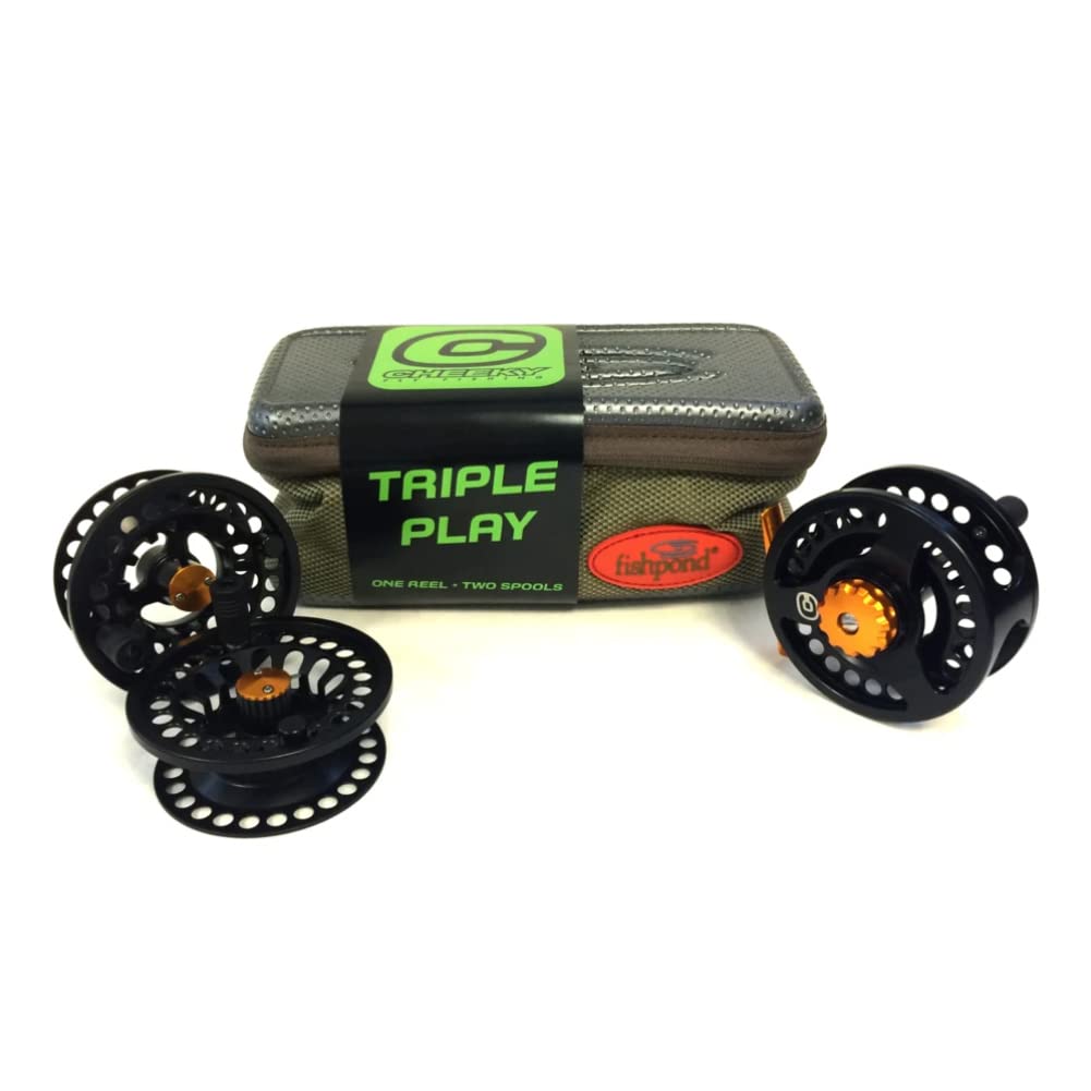 Cheeky Fishing Tyro Series Fly Reels & Triple Play Bundles - Premium Fly Fishing Gear for Trout, Bass & Saltwater (Ideal for Beginners & Advanced Anglers)