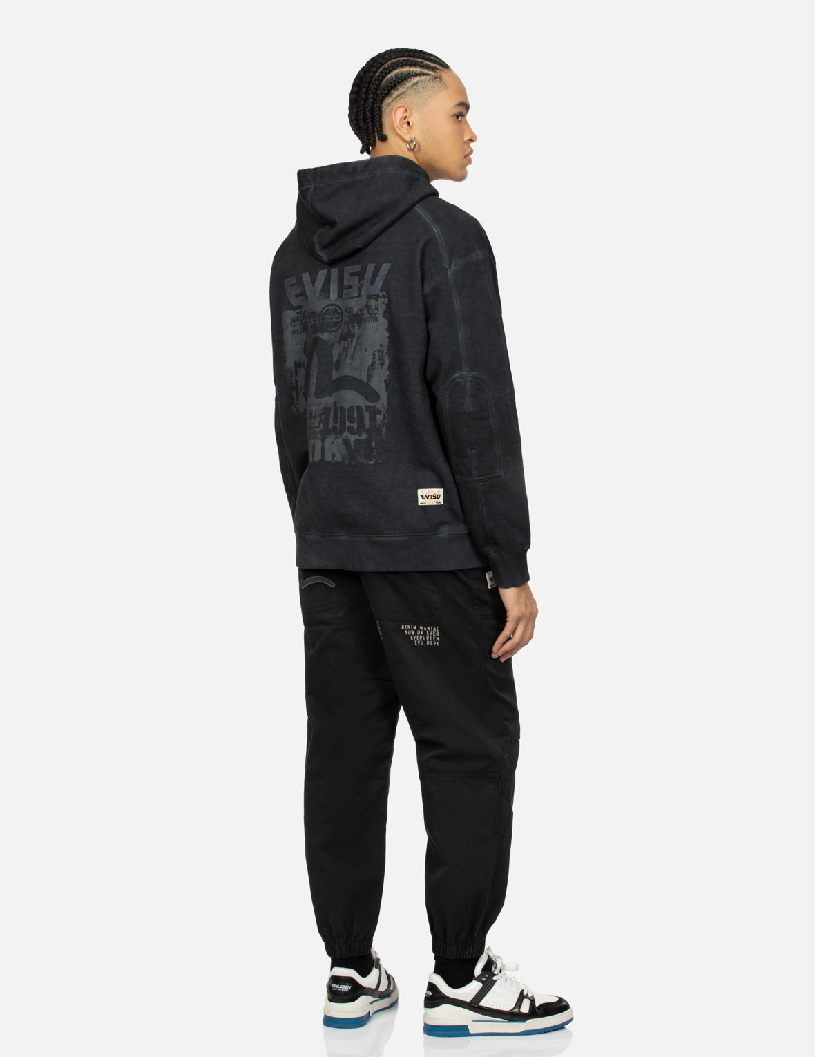 Seagull & Logo Print Relax Fit Hoodie for Men & Women - Cozy Casual Pullover Sweatshirt for Outdoor Activities & Streetwear Fashion