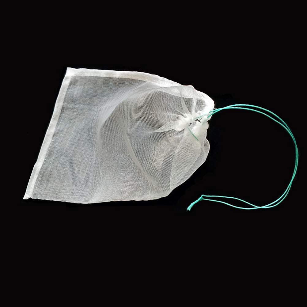 Belit 25 Pack Reusable Nylon Mesh Drawstring Bags for Fruit Protection - Breathable Net Bags for Grapes, Vegetables & Fruit Trees (11.8