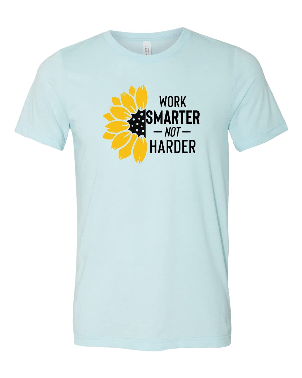 Work Smarter Not Harder Motivational T-Shirt - Inspirational Quote Tee for Office, Gym & Casual Wear - Men's & Women's Comfortable Cotton Shirt