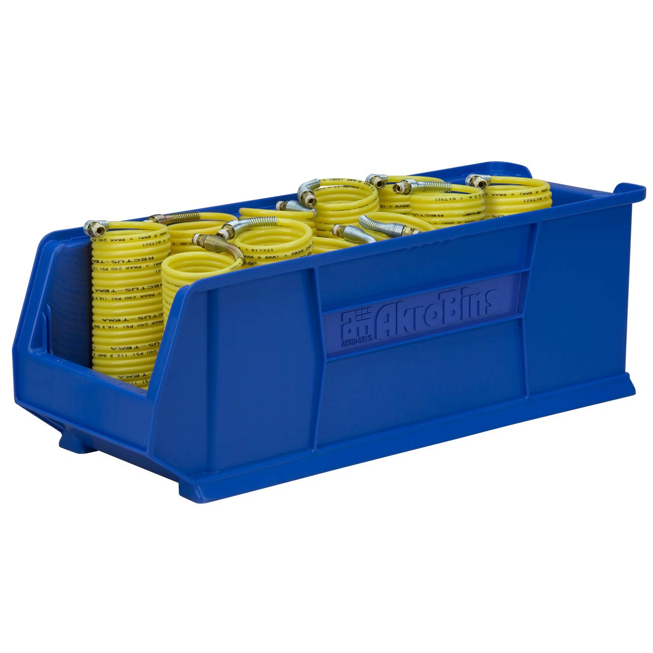 Akro-Mils 30292 Super-Size AkroBins Plastic Storage Bins - 4-Pack Stackable Organizer Bins (30
