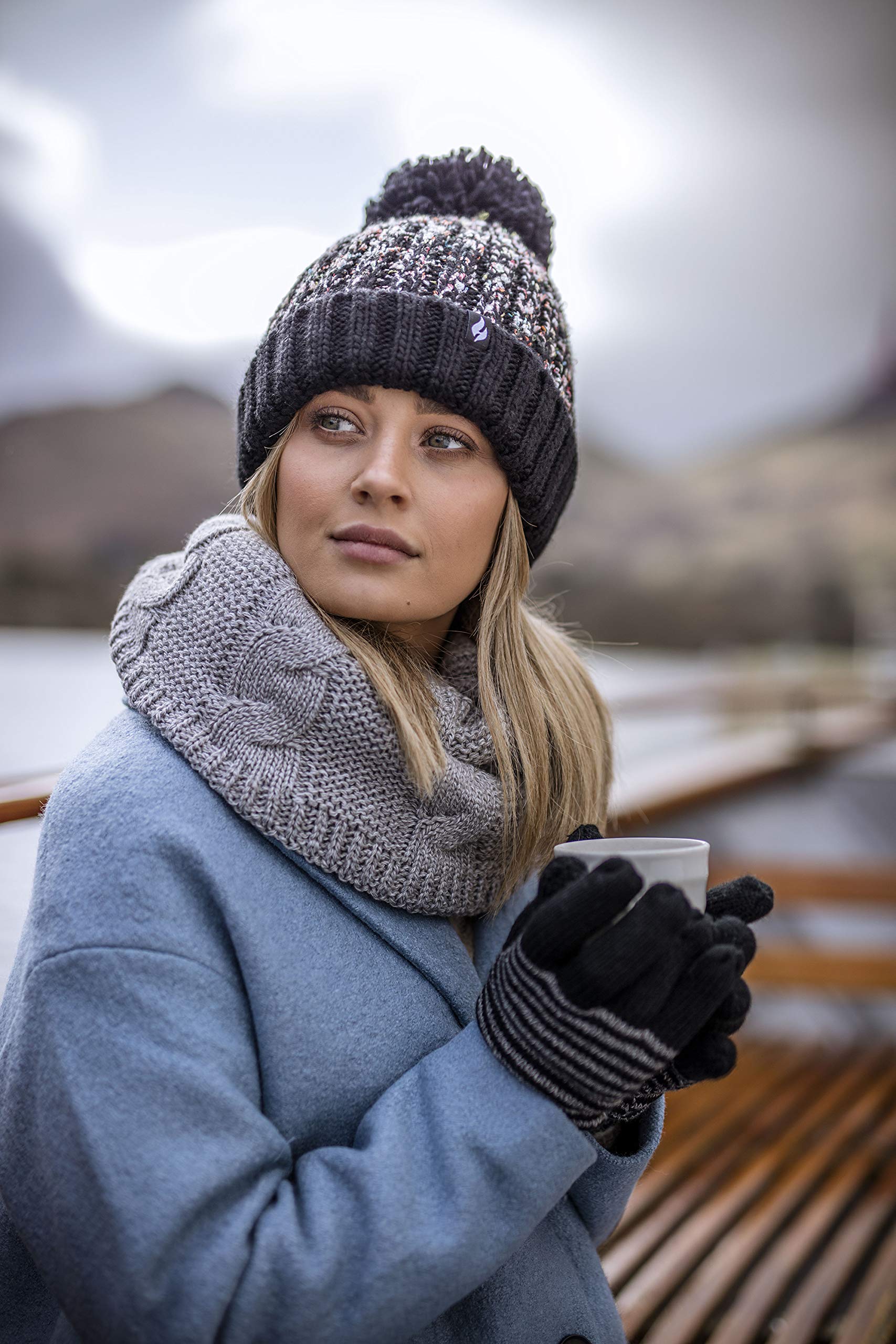 HEAT HOLDERS Women's Thermal Winter Gloves - Soft Fleece Lined Cold Weather Gloves for Outdoor Activities, Running, Hiking & Snow Sports