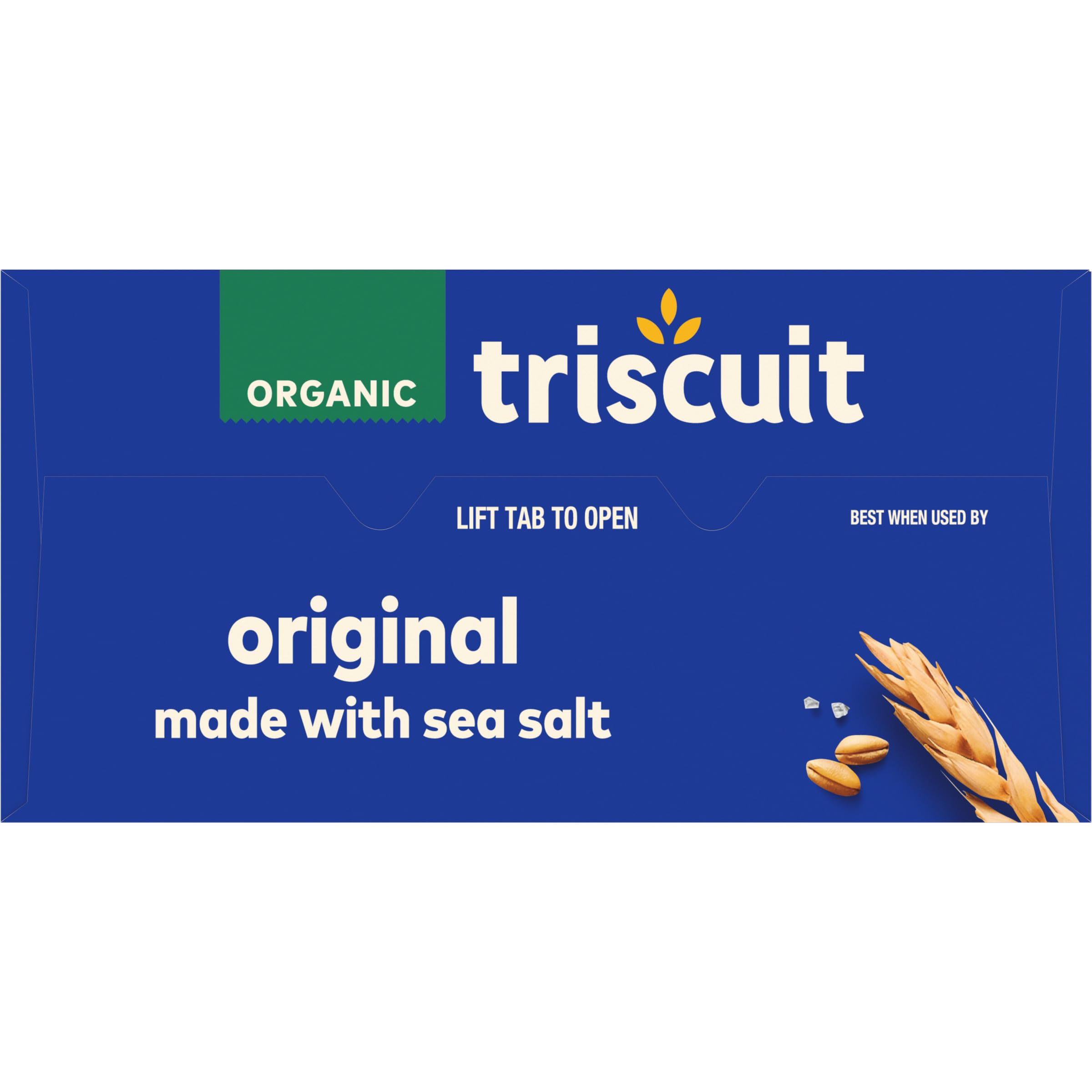 Organic Whole Grain Wheat Crackers | Triscuit Original | Vegan & Gluten-Free Snacks | Healthy Lunch Box & On-The-Go Snacking | 7 oz Pack