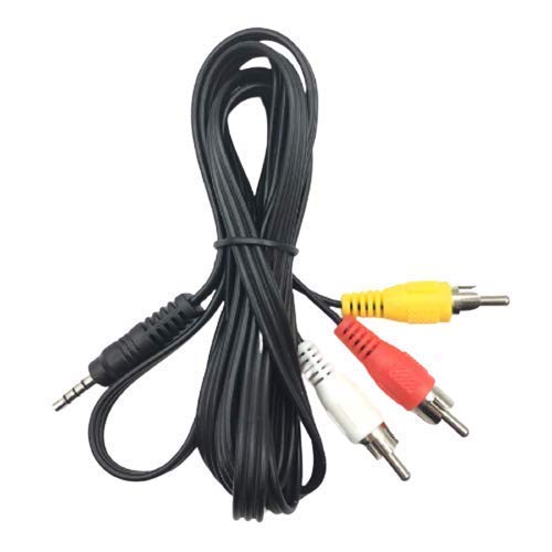 3.5mm to RCA AV Cable for DVD, TV, Camera - Home Theater Setup