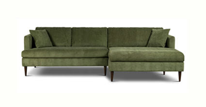 Lucerne Left Facing Sectional Sofa with Extra Wide Chaise Lounge - Modern L-Shaped Couch for Living Room, Family Room & Home Theater