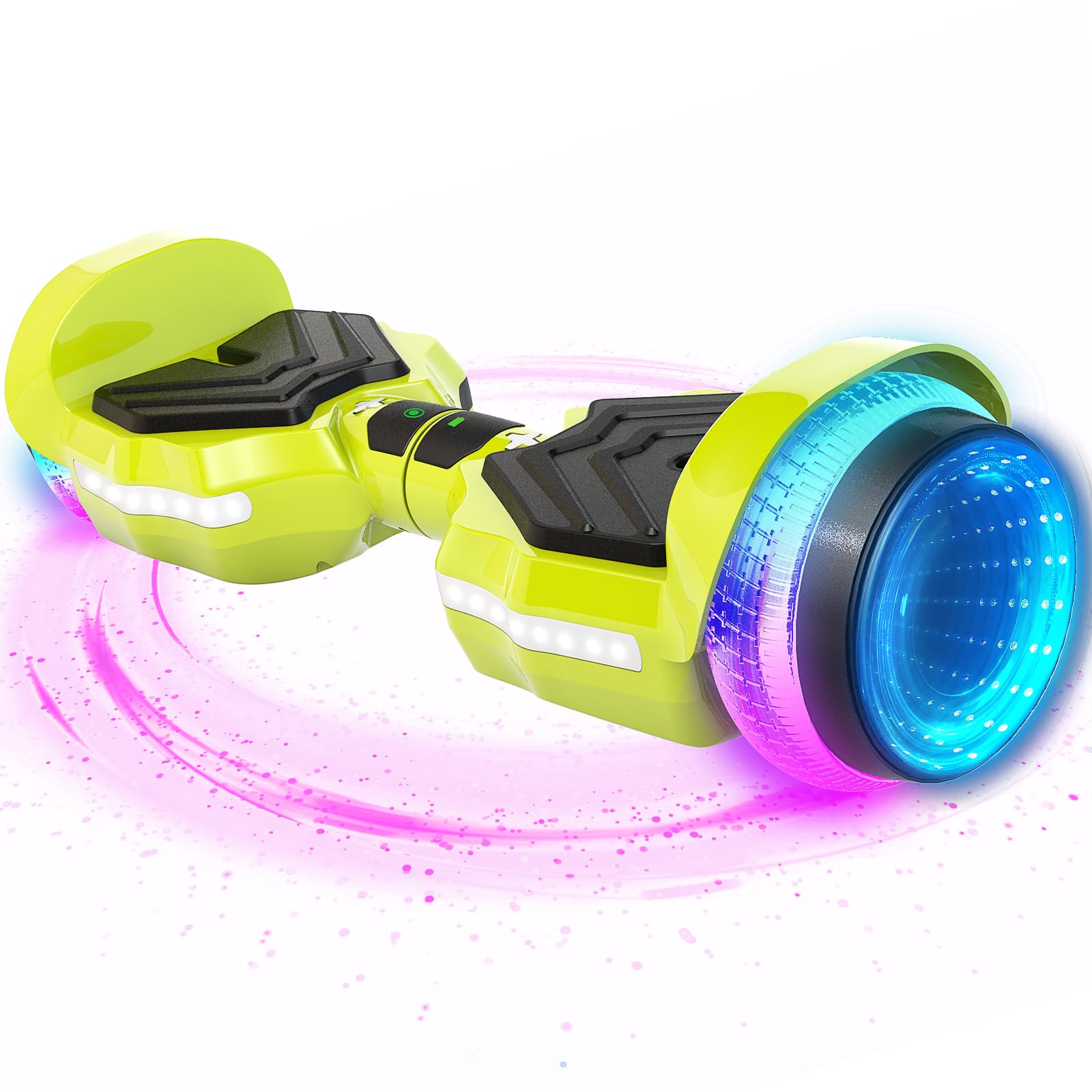SIMATE Electric Scooter with LED Light-Up Wheels, Bluetooth Speaker & App Control - 250W Dual Motor, 8.5mph Speed & 8.5 Mile Range - Perfect for Commuting, Urban Travel & Fun Rides for Kids & Adults
