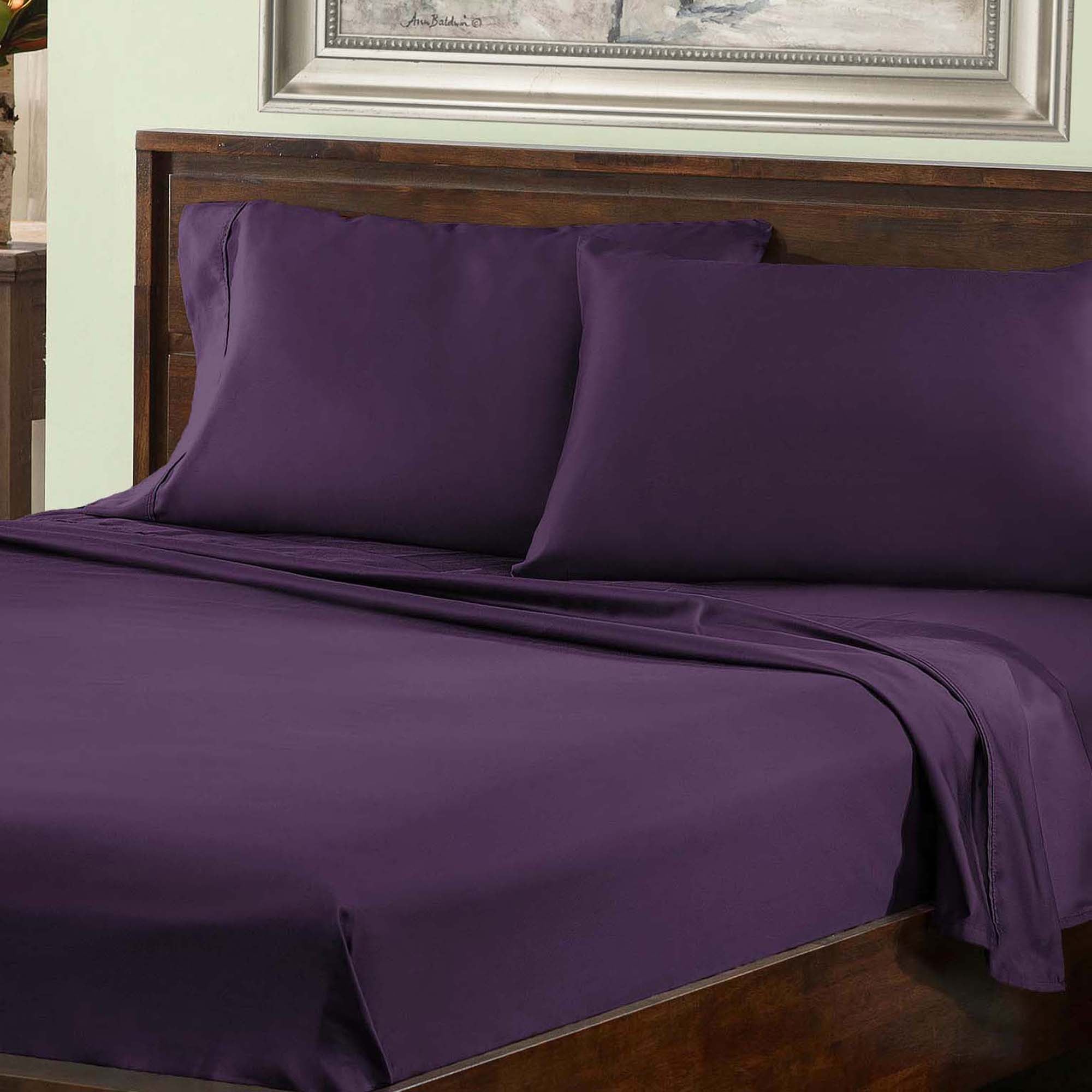 800 Thread Count Cotton Blend Deep Pocket Sheet Set - Ultra Soft & Breathable Bed Sheets for Queen & King Size Beds - Perfect for Luxury Hotels & Home Bedroom Decor