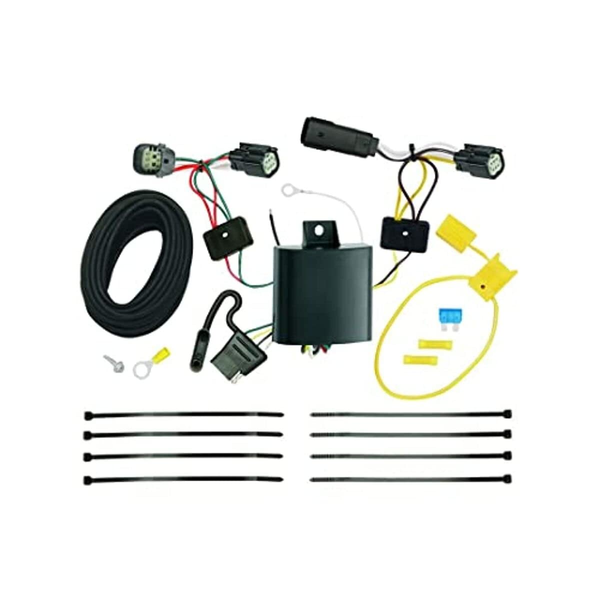 Tekonsha 118677 T-One Connector Assembly - Universal Vehicle Wiring Harness for Trailer Lights & Brakes - Perfect for Towing, Camping & RV Accessories Installation