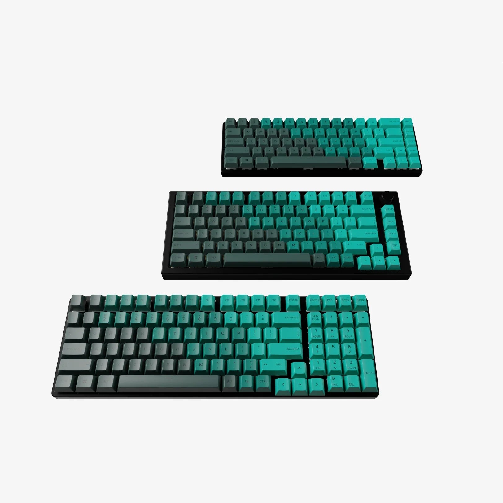 GPBT Rain Forest V1 Dye Sublimated Keycaps - Custom Mechanical Keyboard Keycaps for Gaming & Typing - Perfect for PC, Mac, and Laptop Keyboards